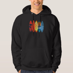 Veste À Capuche Surf Surf Palm Tree Surfboard Sunset Wave 1
