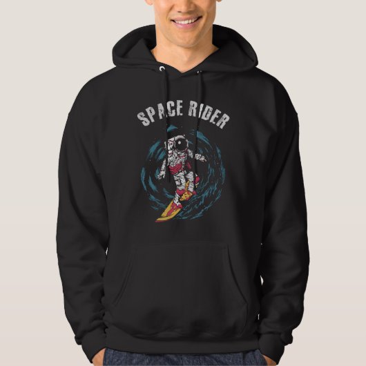 Veste À Capuche Surfeur Astronaute Cavalier de l'Espace Surfeur (Devant)