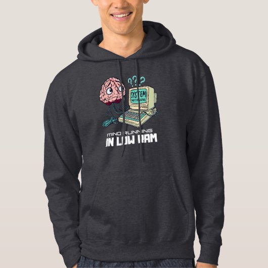 Veste À Capuche Surpensée du système - Design rétro drôle (Devant)