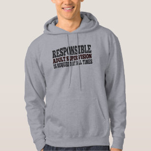 Veste À Capuche Surveillance d'adulte responsable requise