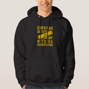Veste À Capuche Survivant de la thèse de doctorat Ed D de ma femme