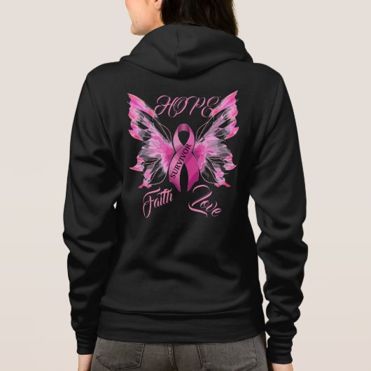 Veste À Capuche Survivant du cancer du sein (Dos)