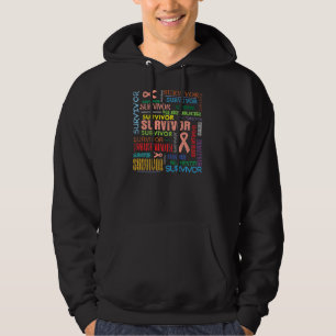 Veste À Capuche Survivant utérin Collage.png de Cancer