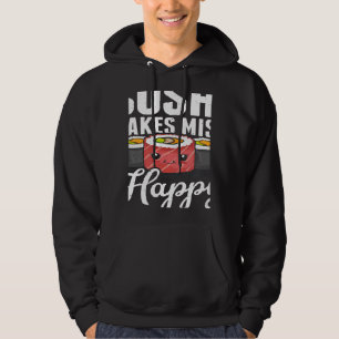 Veste À Capuche Sushi Rend Miso Heureux Nourriture Japonaise Japon