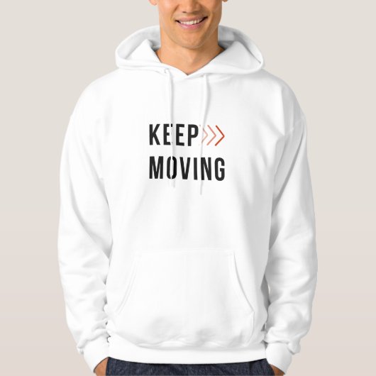 Veste À Capuche Sweat-shirt à capuche flèche KEEP MOVING (Devant)