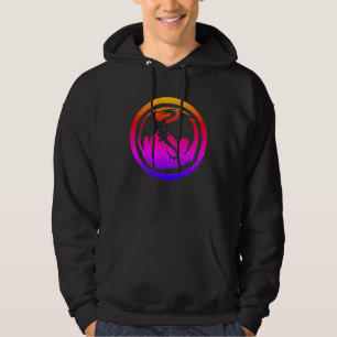 Veste À Capuche Sweat-shirt à capuche noir néon Black Dragon