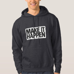 Veste À Capuche Sweat-shirt à citation motivationnelle «Faire que