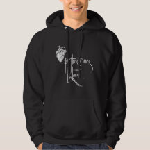 Sweat-shirt Amour Noir et Blanc
