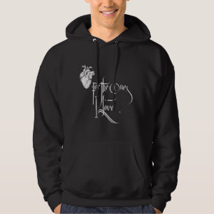 Veste À Capuche Sweat-shirt Amour Noir et Blanc