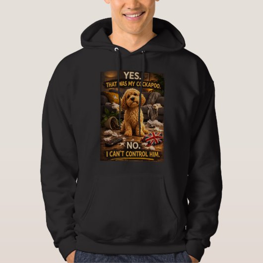 Veste À Capuche Sweat-shirt drôle pour Cockapoo | Cadeau cockapoo (Devant)