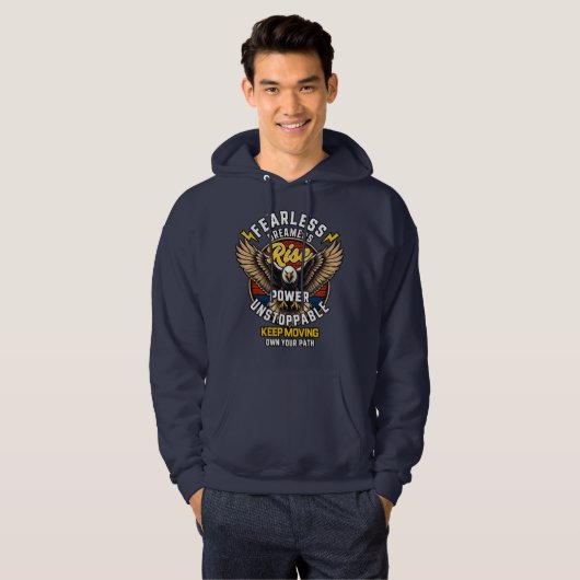 Veste À Capuche Sweat-shirt Eagle Fearless Dreamers (Devant entier)