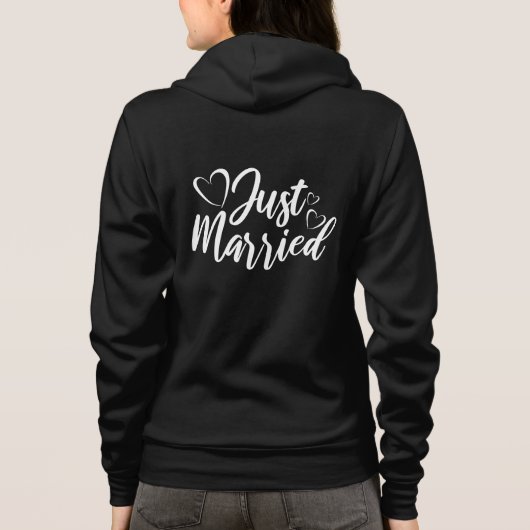 Veste À Capuche Sweat-shirt Just Married (Dos)