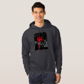 Veste À Capuche sweat-shirt noir inhabituel pour hommes (Devant entier)