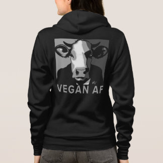 Veste À Capuche Sweat-shirt Pop Art Vegan AF en Noir et Blanc