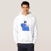Veste À Capuche Sweat-shirt pour couples (Devant entier)