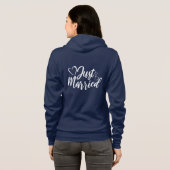 Veste À Capuche Sweat-shirt Vient de se Marier (Dos entier)