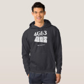 Veste À Capuche sweatshirt 4G63 à capuchon par BoostGear.com (Devant entier)