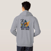 Veste À Capuche Sweatshirt 60e réunion Gris (Dos entier)