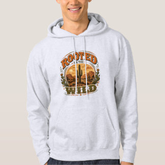 Veste À Capuche Sweatshirt à capuche Cactus Rétro Énraciné dans la
