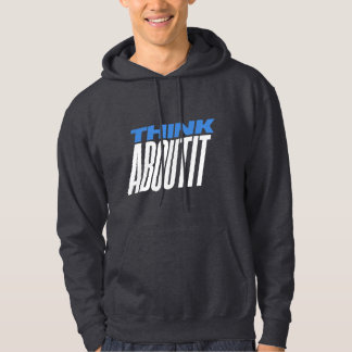 Veste À Capuche Sweatshirt à capuche citation inspirante "Pensez-y