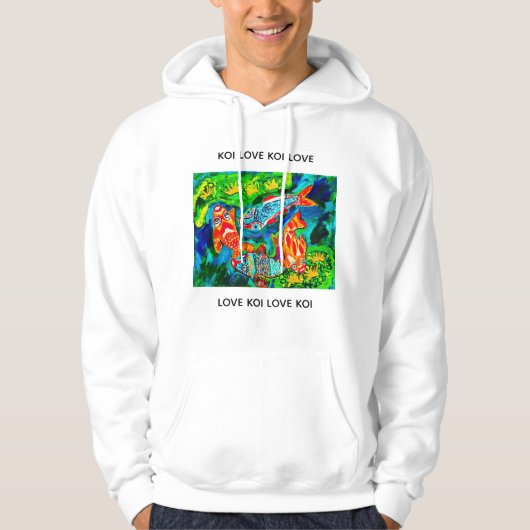 Veste À Capuche Sweatshirt à capuche Koi Love (Devant)