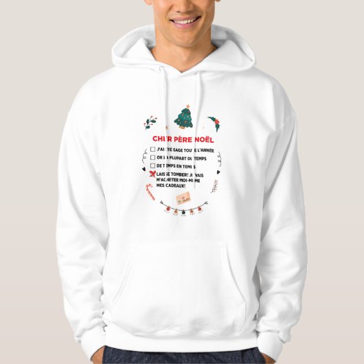 Veste À Capuche Sweatshirt à capuche Noël (Devant)
