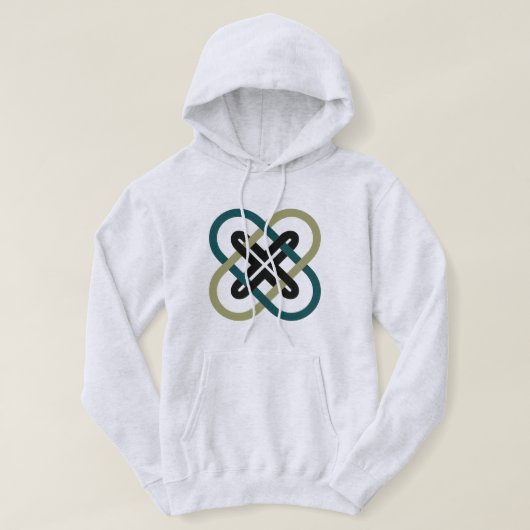 Veste À Capuche Sweatshirt à capuche pour hommes à X entrelacés (Design devant)