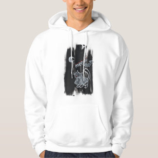 Veste À Capuche Sweatshirt à capuche Spooky Ghost Cat Meow Blanc