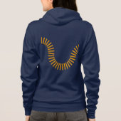 Veste À Capuche Sweatshirt à capuche zippé pour femmes - Logomark (Dos)