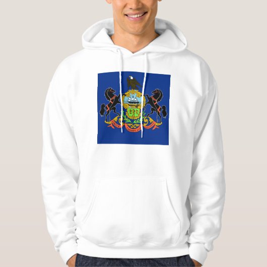 Veste À Capuche Sweatshirt à capuchon avec drapeau américain (Devant)