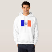 Veste À Capuche Sweatshirt à capuchon avec drapeau américain (Devant entier)