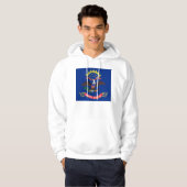 Veste À Capuche Sweatshirt à capuchon avec drapeau américain (Devant entier)