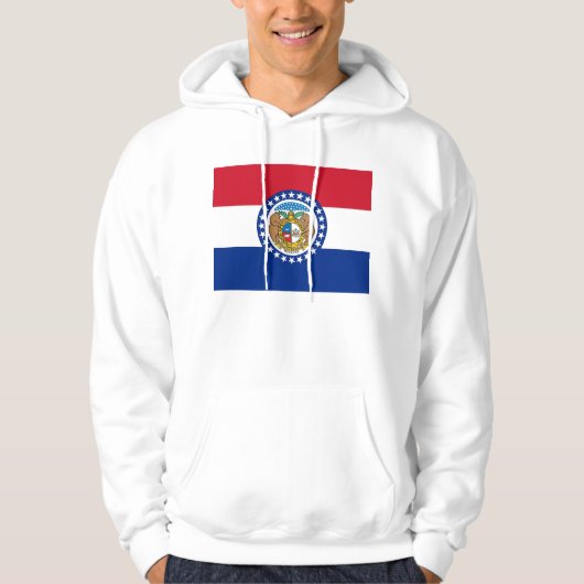 Veste À Capuche Sweatshirt à capuchon avec drapeau américain (Devant)