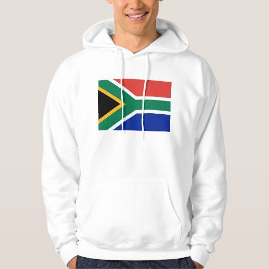Veste À Capuche Sweatshirt à capuchon avec drapeau d'Afrique du Su (Devant)