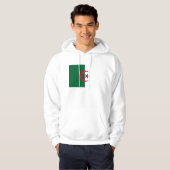 Veste À Capuche Sweatshirt à capuchon avec drapeau d'Algérie (Devant entier)
