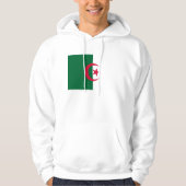 Veste À Capuche Sweatshirt à capuchon avec drapeau d'Algérie (Devant)