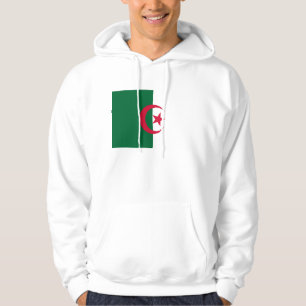 Veste À Capuche Sweatshirt à capuchon avec drapeau d'Algérie