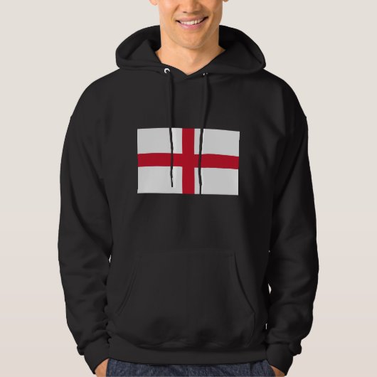 Veste À Capuche Sweatshirt à capuchon avec drapeau d'Angleterre (Devant)