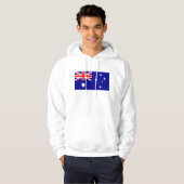 Veste À Capuche Sweatshirt à capuchon avec drapeau d'Australie (Devant entier)