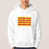 Veste À Capuche Sweatshirt à capuchon avec drapeau de Catalogne (Devant)