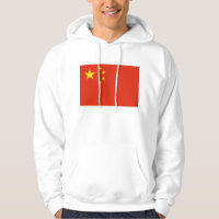 Sweatshirt à capuchon avec drapeau de la Chine