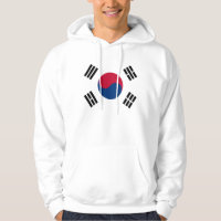 Sweatshirt à capuchon avec drapeau de la Corée du