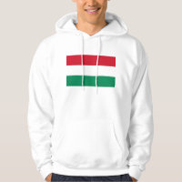 Sweatshirt à capuchon avec drapeau de la Hongrie