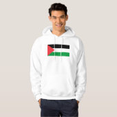 Veste À Capuche Sweatshirt à capuchon avec drapeau de la Palestine (Devant entier)