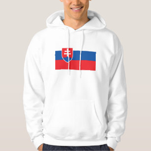 Veste À Capuche Sweatshirt à capuchon avec drapeau de la Slovaquie