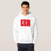 Veste À Capuche Sweatshirt à capuchon avec drapeau de la Turquie (Devant entier)