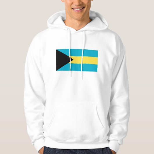 Veste À Capuche Sweatshirt à capuchon avec drapeau des Bahamas (Devant)