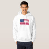 Veste À Capuche Sweatshirt à capuchon avec drapeau des Etats-Unis (Devant entier)
