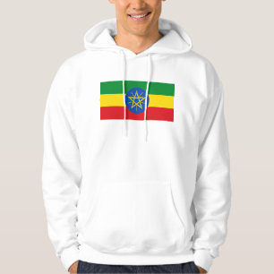 Veste À Capuche Sweatshirt à capuchon avec drapeau d'Éthiopie