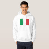 Veste À Capuche Sweatshirt à capuchon avec drapeau d'Italie (Devant entier)